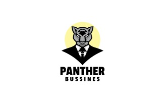 Panther Mascot Cartoon Logo