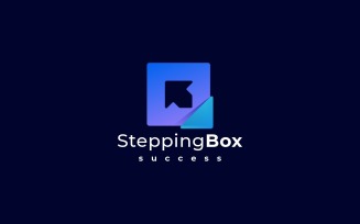 Stepping Box Gradient Logo Style