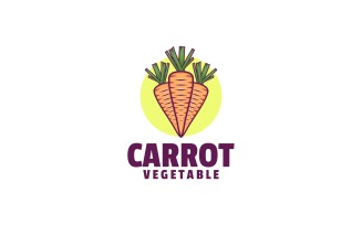 Carrot Simple Mascot Logo Style