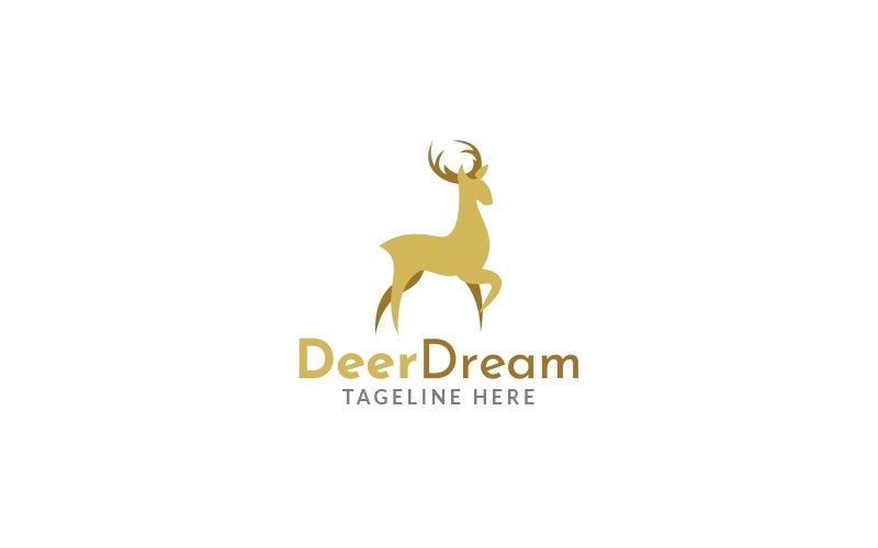 Deer Dream Logo Design Template Logo Template