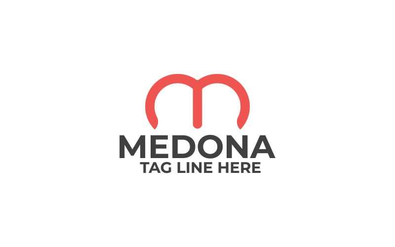 Medona M Letter Logo Design Template Logo Template