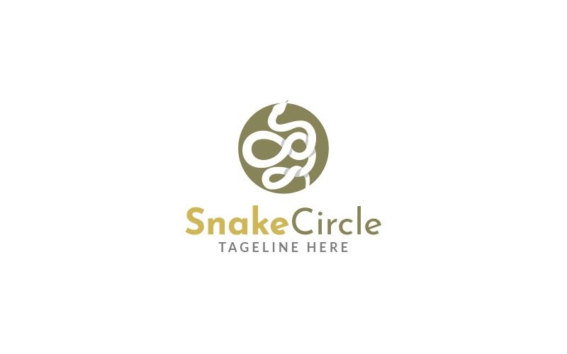 Snake Circle Logo Design Template Logo Template