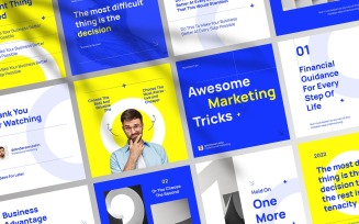 Swiss Style Business Marketing Instagram Post Template