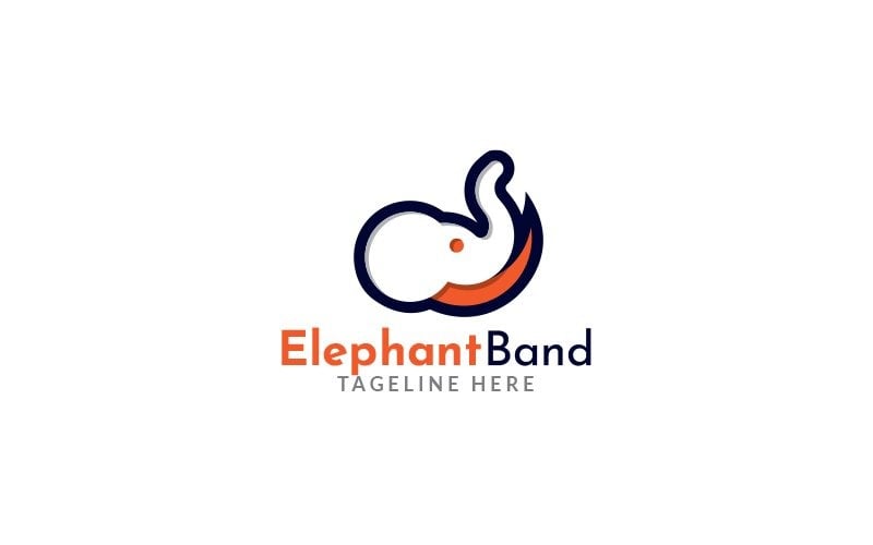 Elephant Band Logo Design Template Logo Template