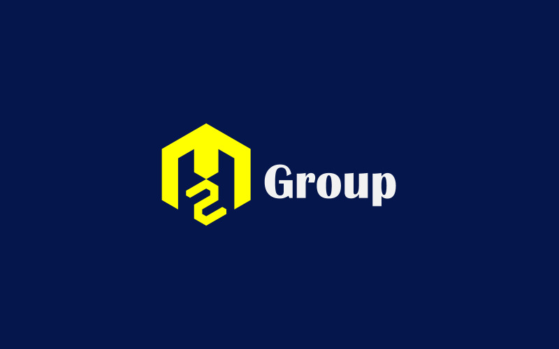M+2 Group company logo design Logo Template