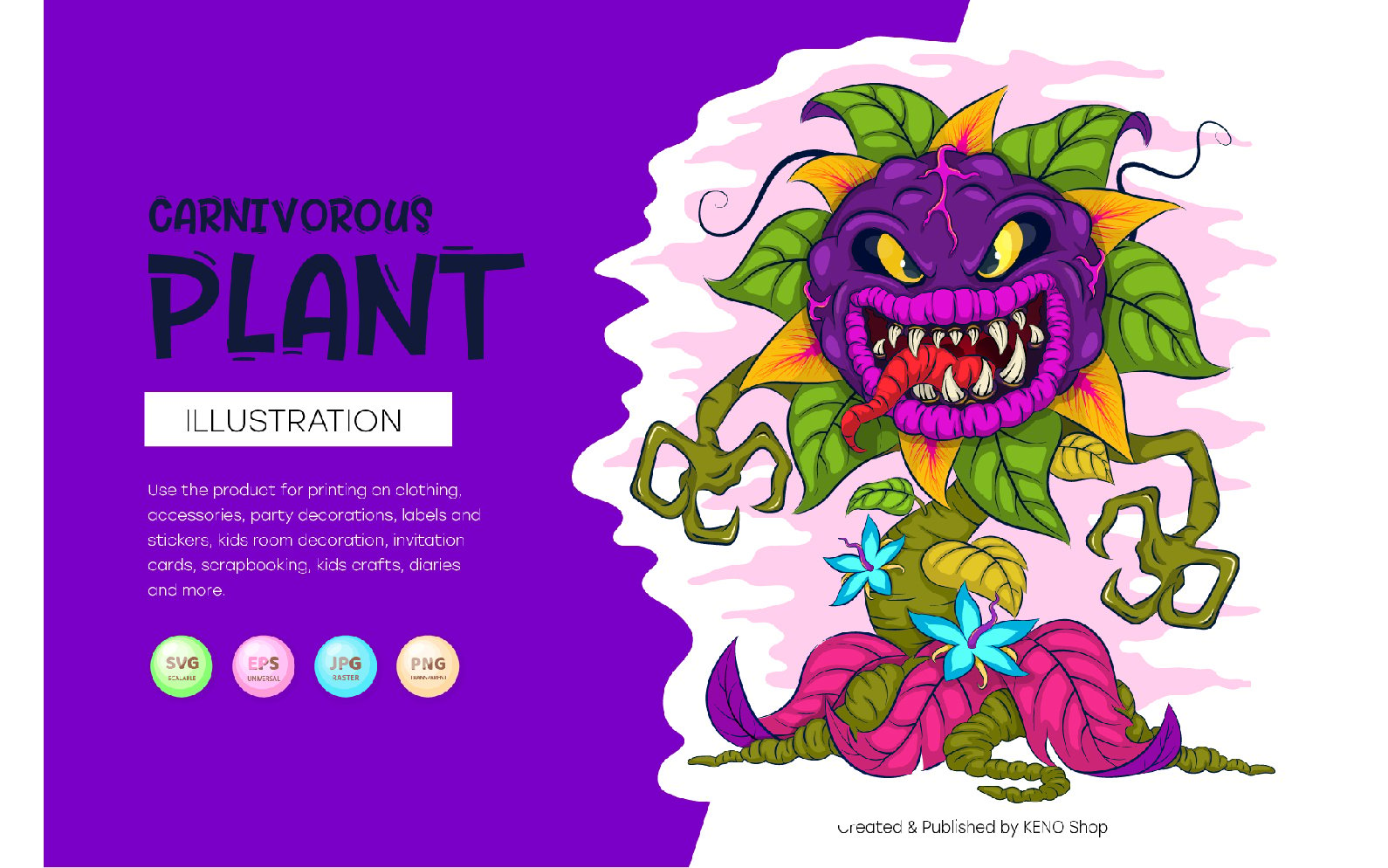Kit Graphique #220055 Carnivorous Cartoon Divers Modles Web - Logo template Preview