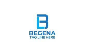B + L Letter Logo Design Template