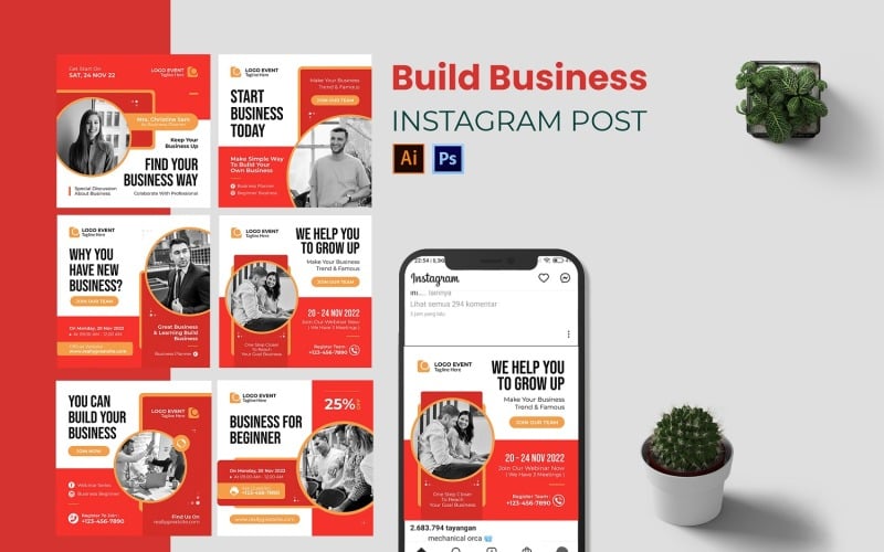Build Business Instagram Post Social Media