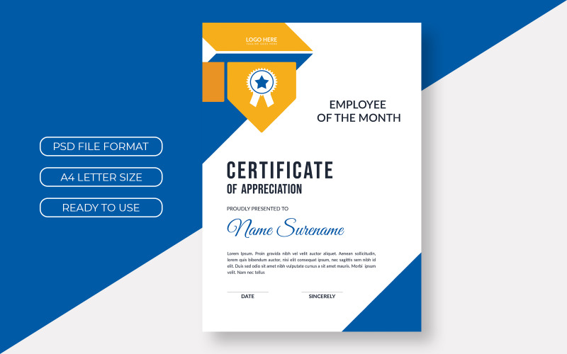 Certificate template awards diploma background Certificate Template