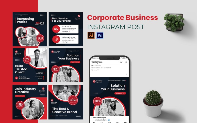 Corporate Business Instagram Post Social Media