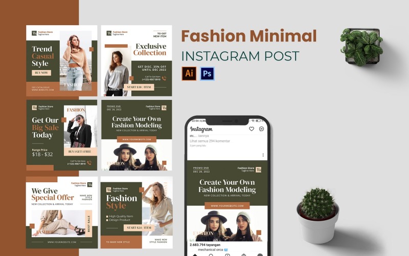 Fashion Minimal Instagram Post Social Media