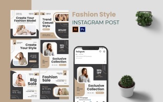 Fashion Style Instagram Post Template