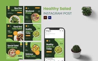 Healthy Salad Instagram Post