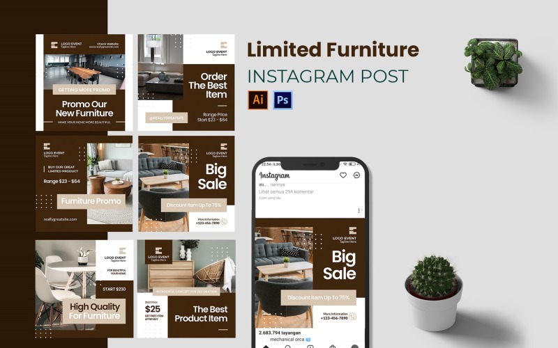 Limited Furniture Instagram Post Social Media