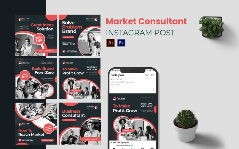 Market Consultant Instagram Post Social Media