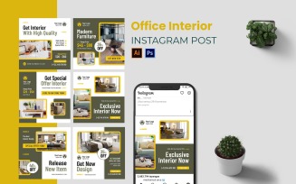 Office Interior Instagram Post