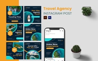 Travel Agency Instagram Post Template