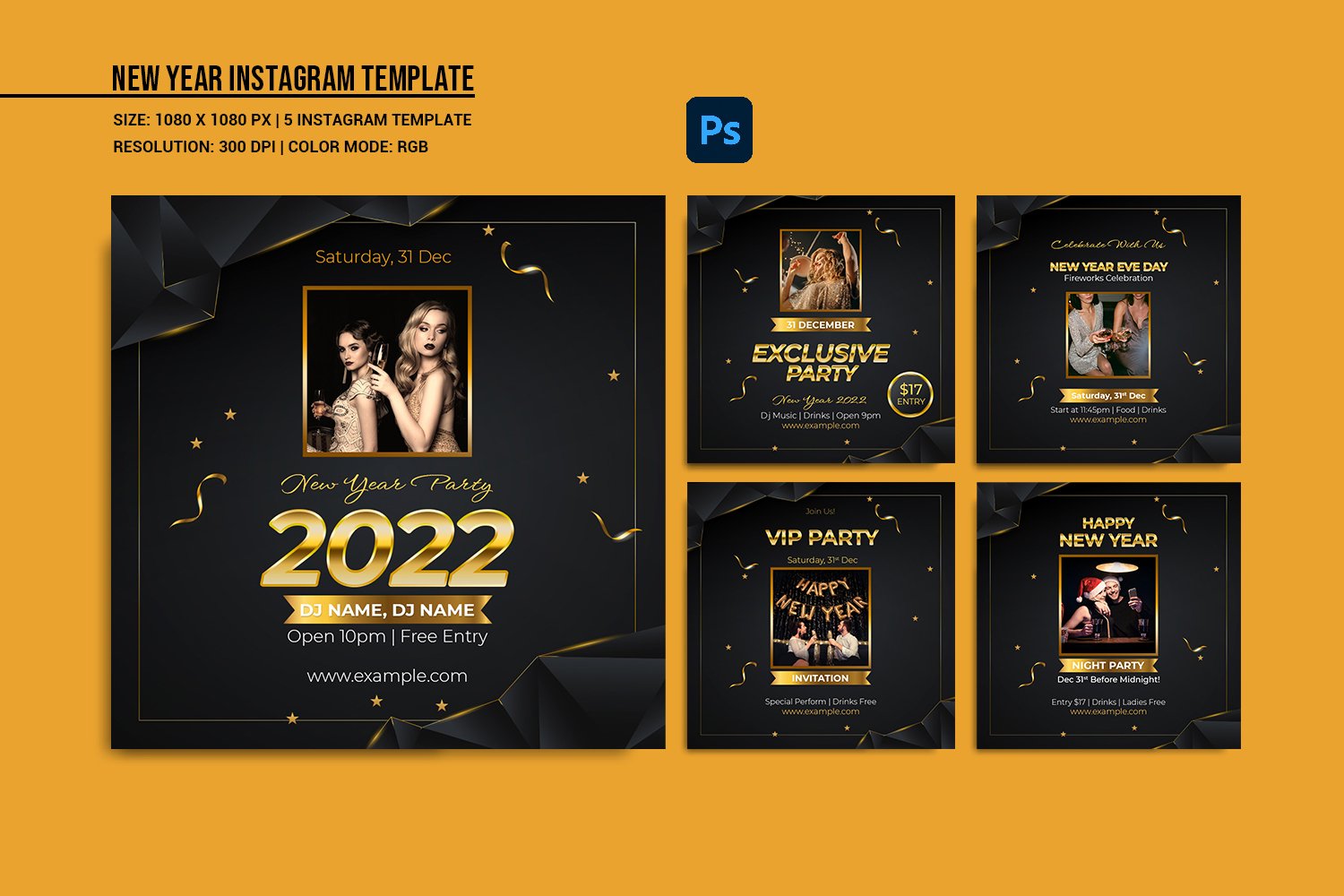 Template #220153 Year Party Webdesign Template - Logo template Preview
