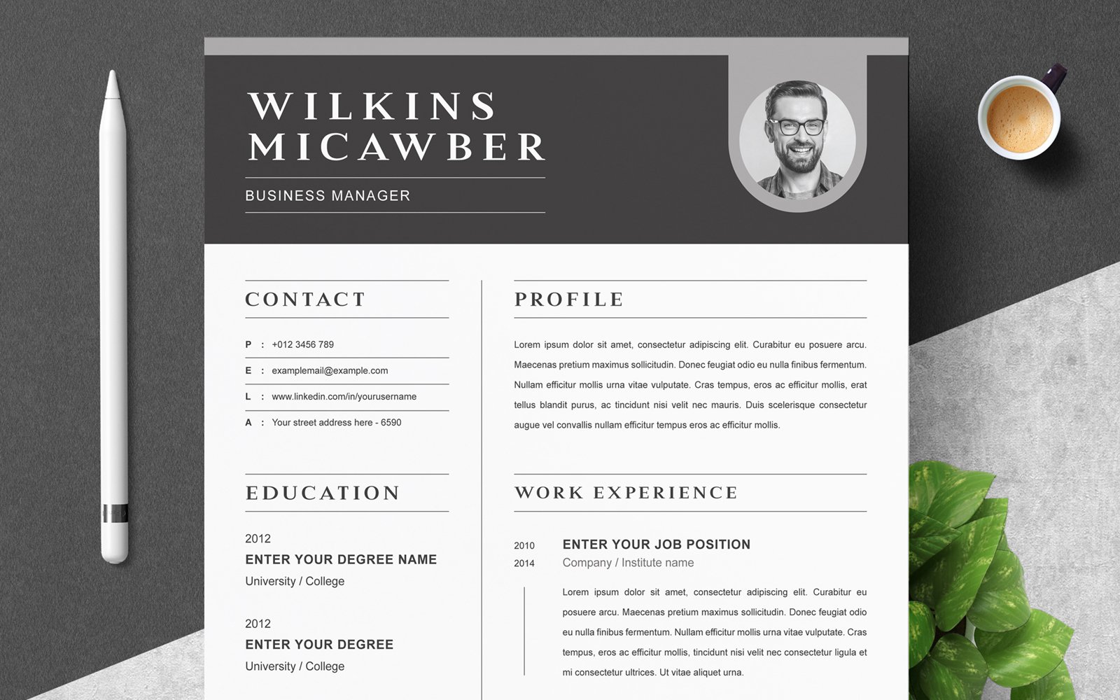 Kit Graphique #220162 Clean Cv Divers Modles Web - Logo template Preview