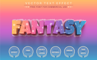 Fantasy Unicorn - Editable Text Effect, Font Style, Graphic Illustration