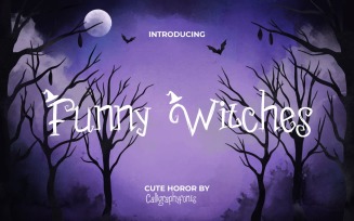 Funny Witches Cute Display Font