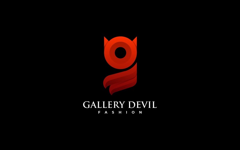 Letter Devil Gradient Logo Logo Template