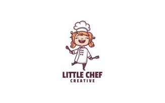 Little Chef Cartoon Logo Style