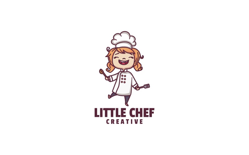 Little Chef Cartoon Logo Style Logo Template