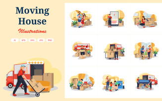 M345_Moving House Illustration Pack