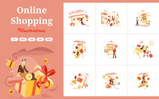 M363_Online Shopping Illustrations