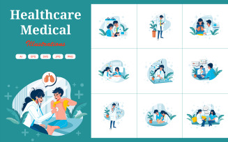M370_Healthcare Illustration Pack