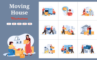 M371_Moving House Illustration Pack