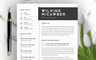 Micawber / Professional Resume Template