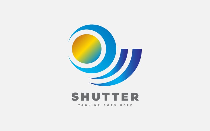 Camera Shutter View Finder Logo Logo Template