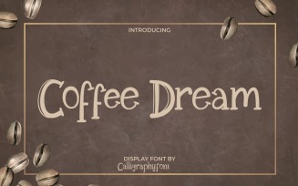 Coffee Dream Textured Display Font