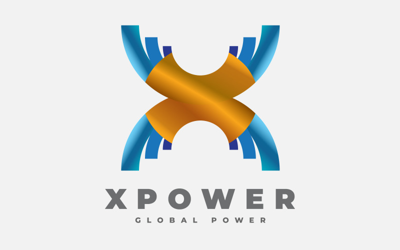 Power Cables - X Letter Logo Logo Template