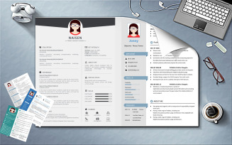 Resume Template 6 Sets Different Styles