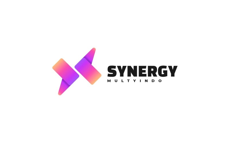 Synergy Gradient Logo Style Logo Template