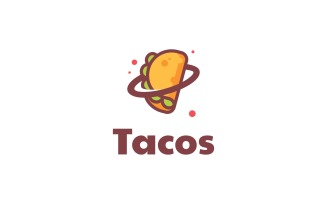 Tacos Simple Mascot Logo Style