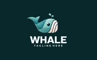 Whale Gradient Logo Template