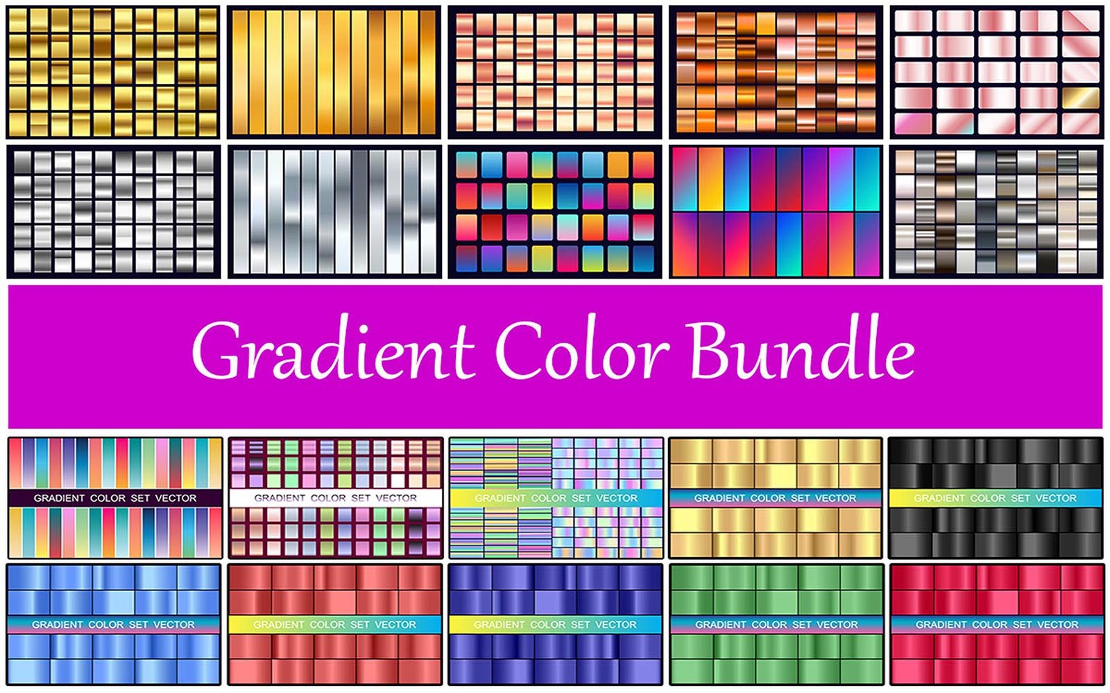 Kit Graphique #220302 Gradient Color Divers Modles Web - Logo template Preview