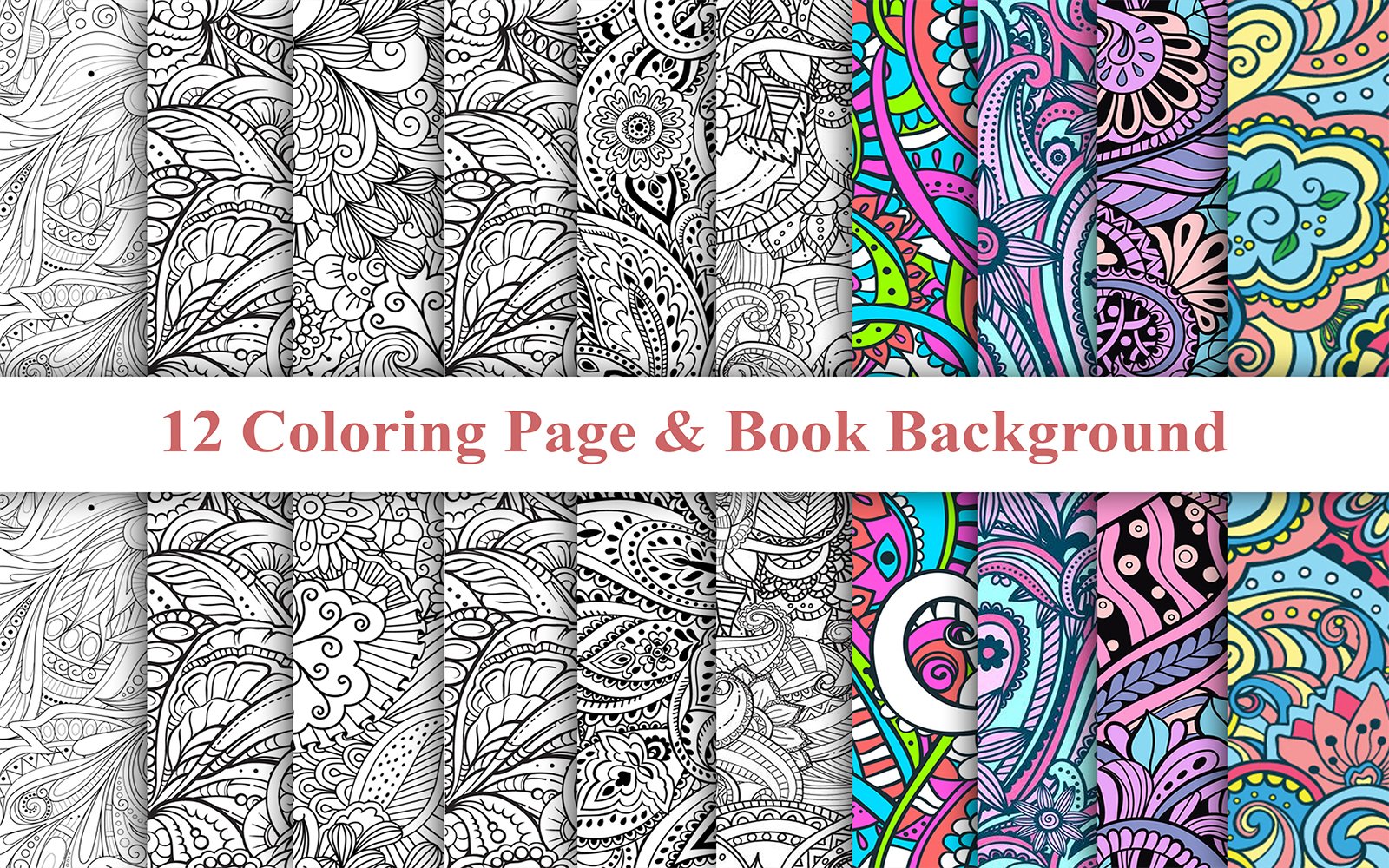 Kit Graphique #220321 Zentangle Coloring Divers Modles Web - Logo template Preview