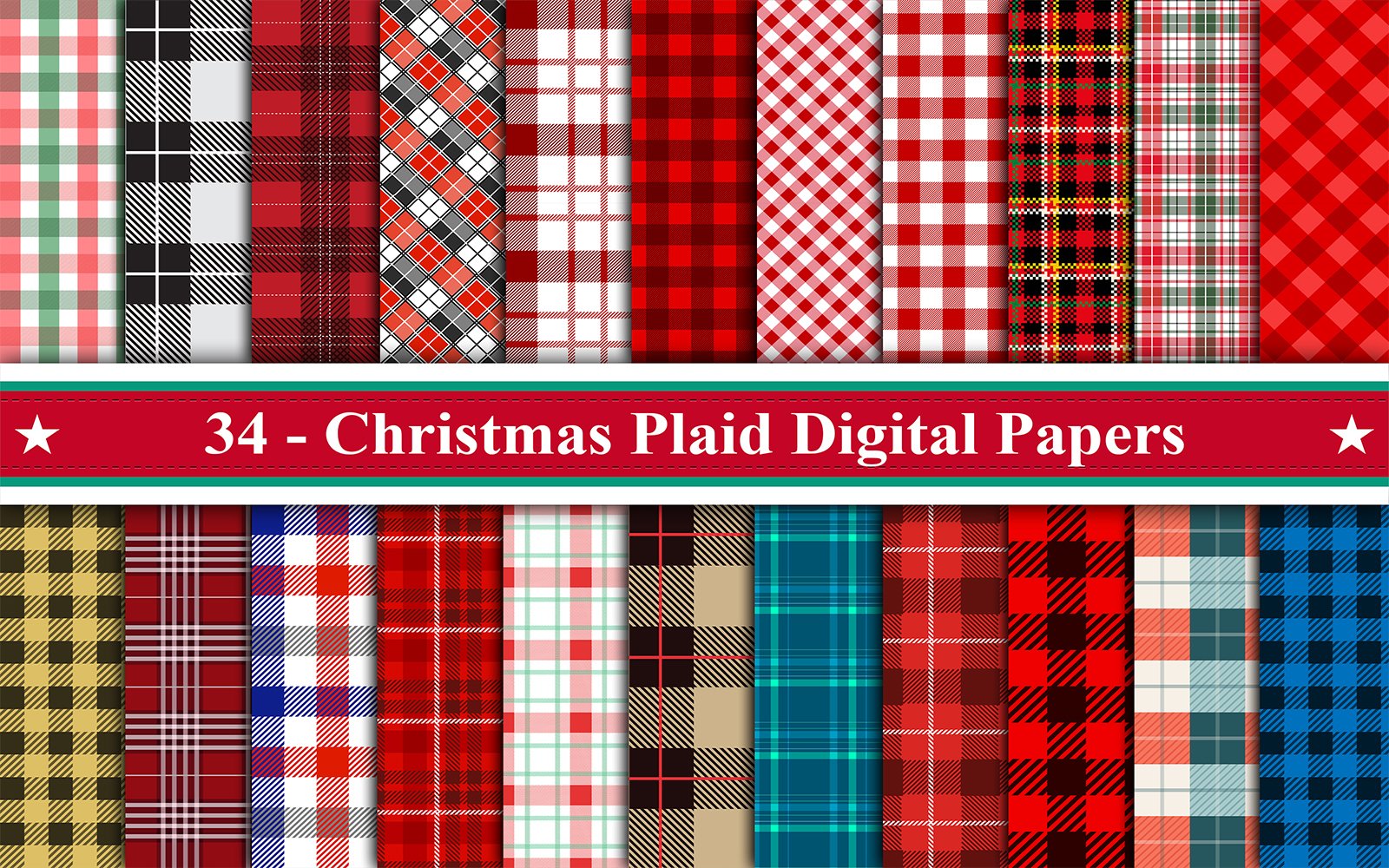 Kit Graphique #220322 Christmas Plaid Divers Modles Web - Logo template Preview