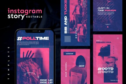 Kit Graphique #220344 Instagram Instagram Divers Modles Web - Logo template Preview