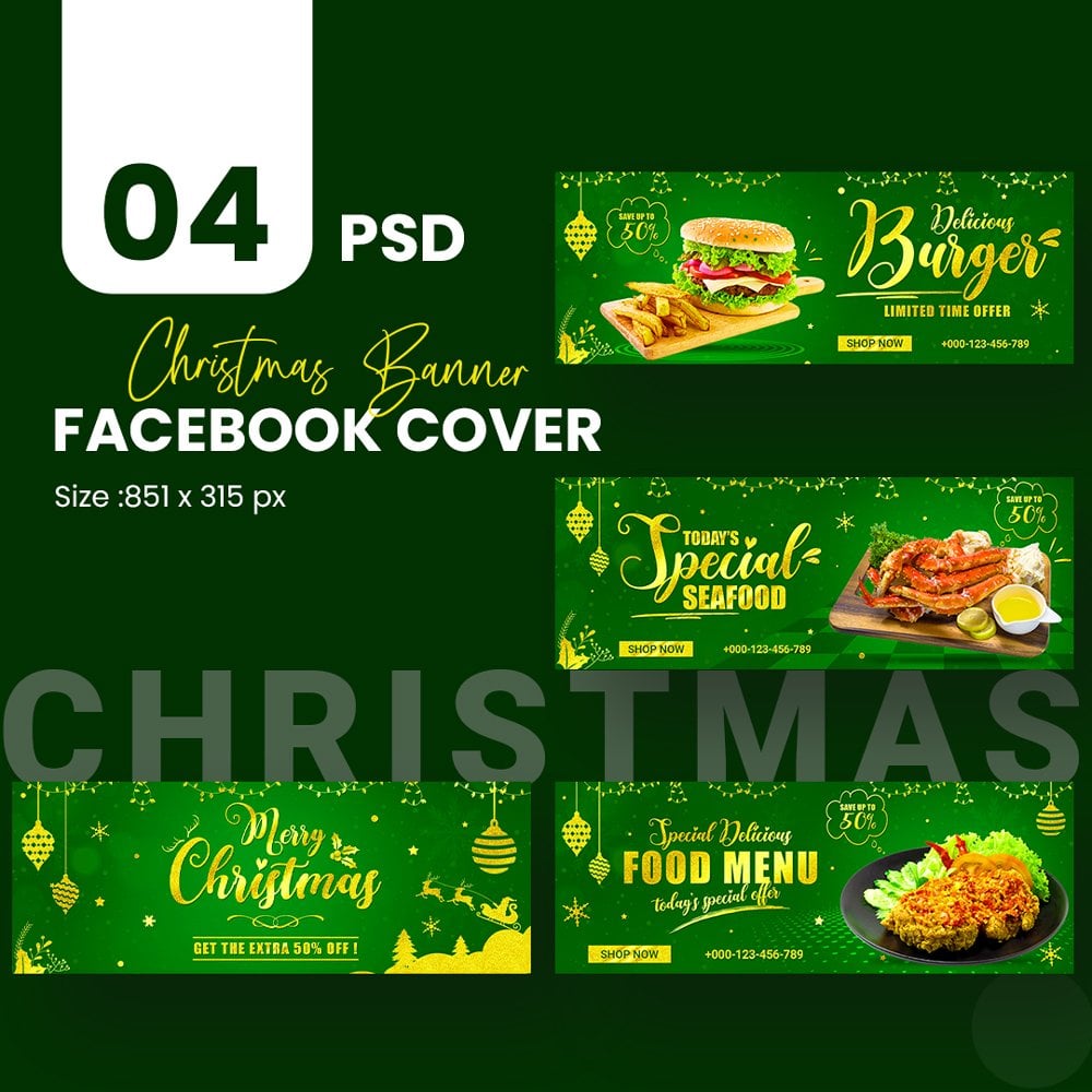 Kit Graphique #220350 Christmas Facebook Divers Modles Web - Logo template Preview