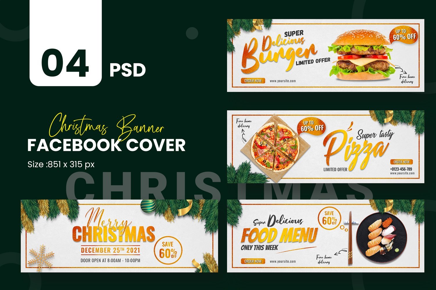 Kit Graphique #220353 Christmas Facebook Divers Modles Web - Logo template Preview