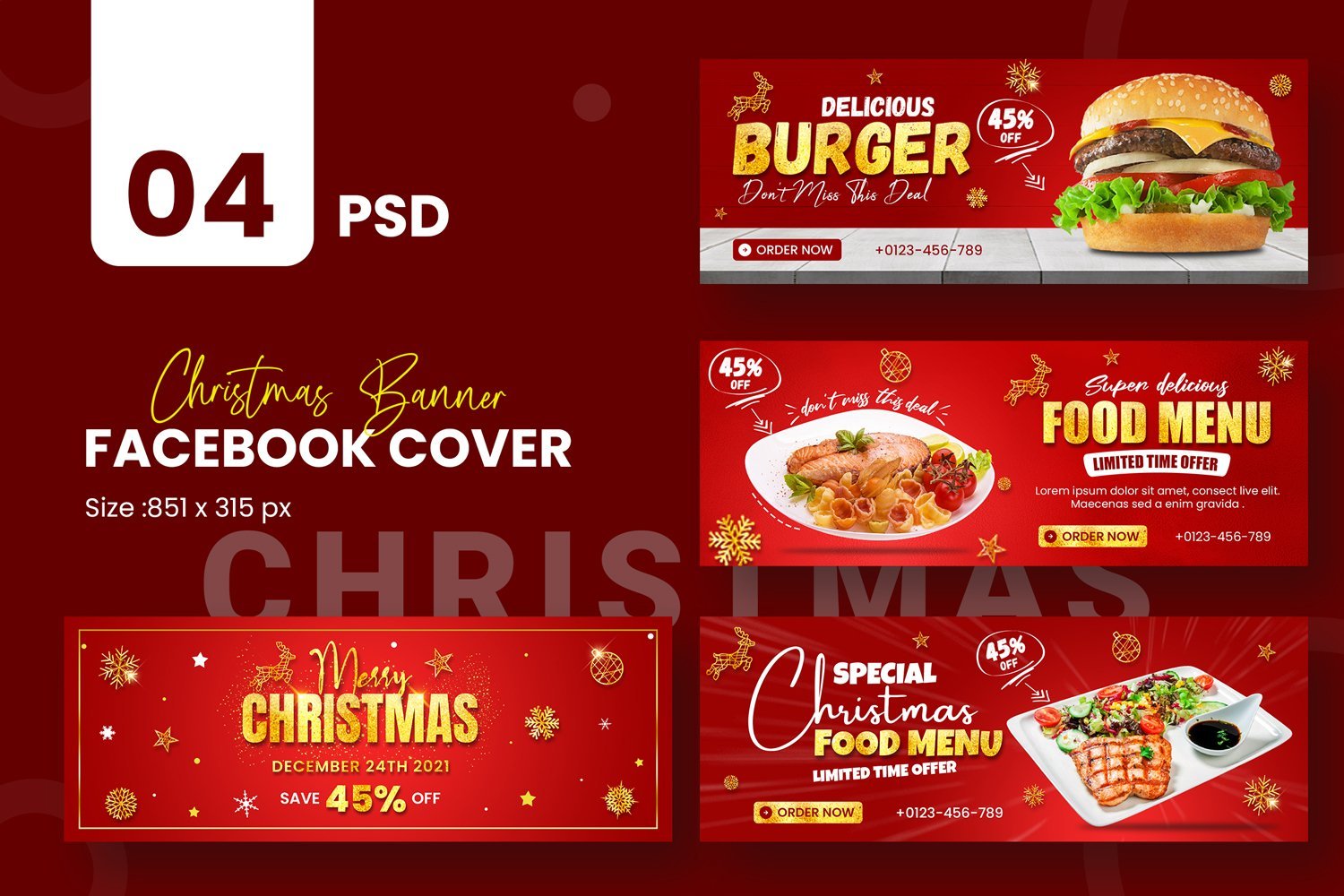 Kit Graphique #220354 Christmas Facebook Divers Modles Web - Logo template Preview