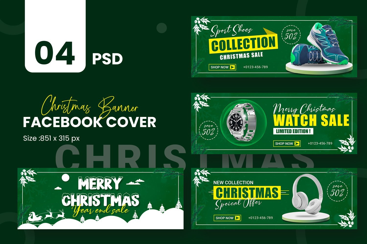 Kit Graphique #220355 Christmas Facebook Divers Modles Web - Logo template Preview