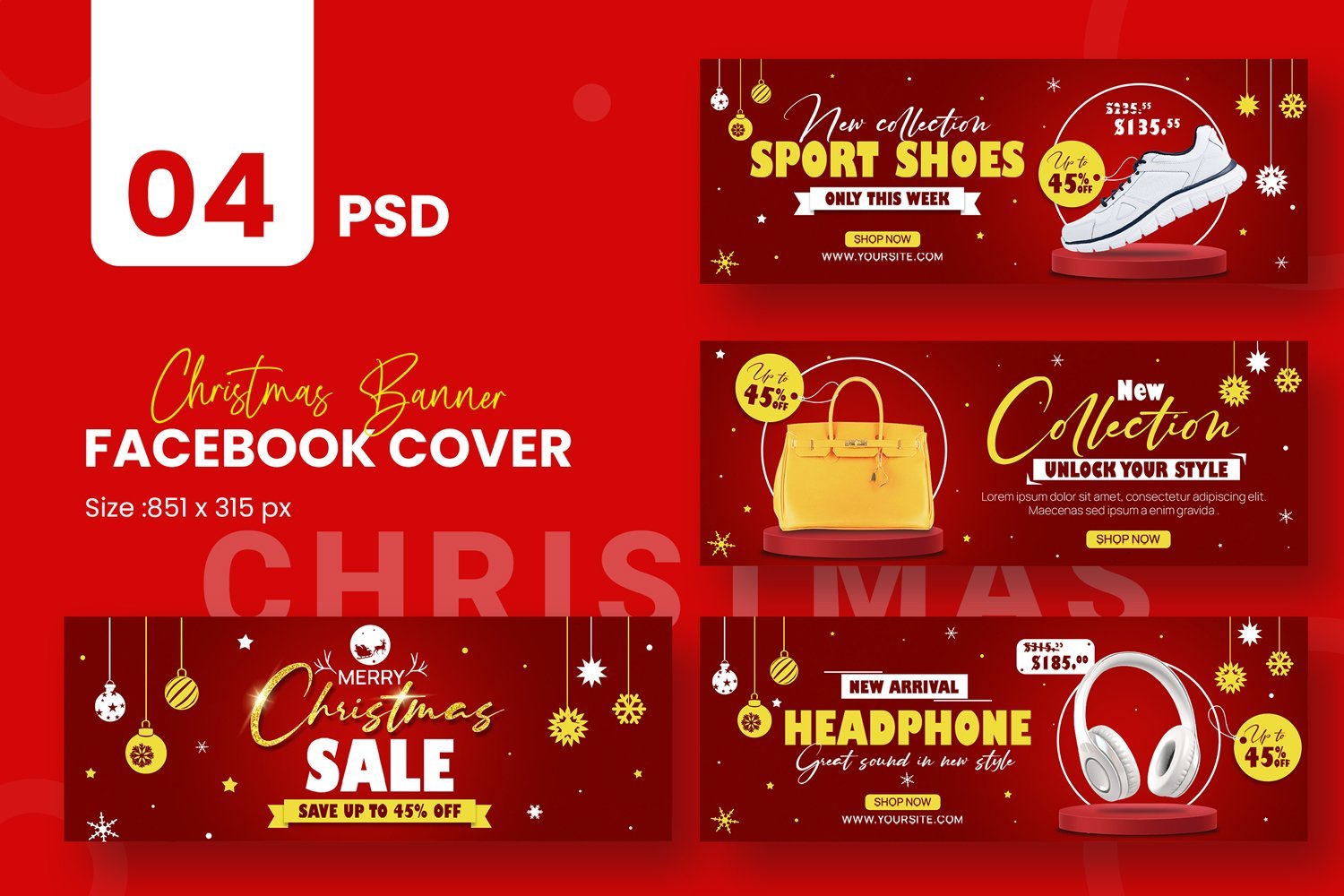 Kit Graphique #220357 Christmas Facebook Divers Modles Web - Logo template Preview