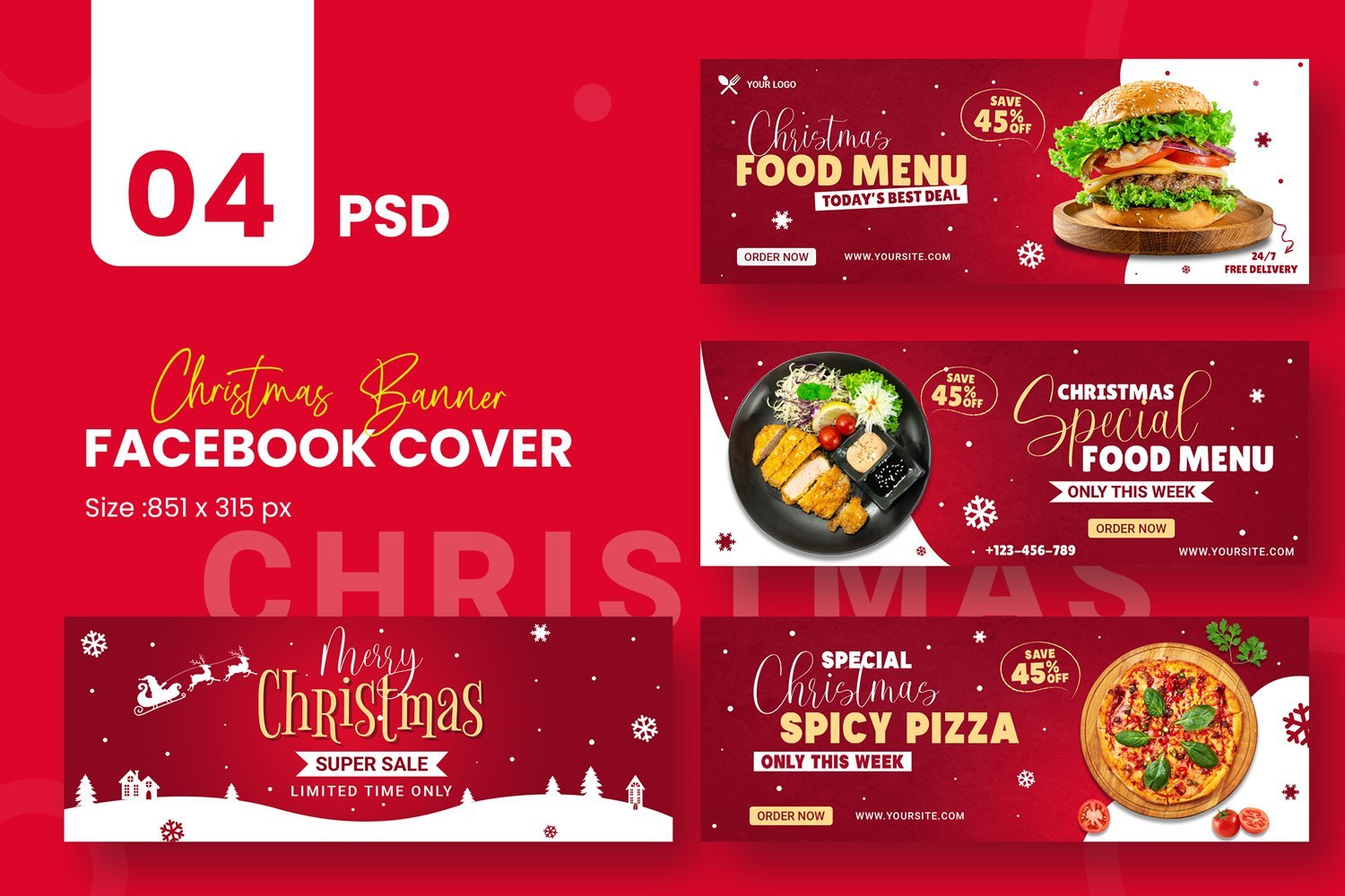 Kit Graphique #220358 Christmas Facebook Divers Modles Web - Logo template Preview